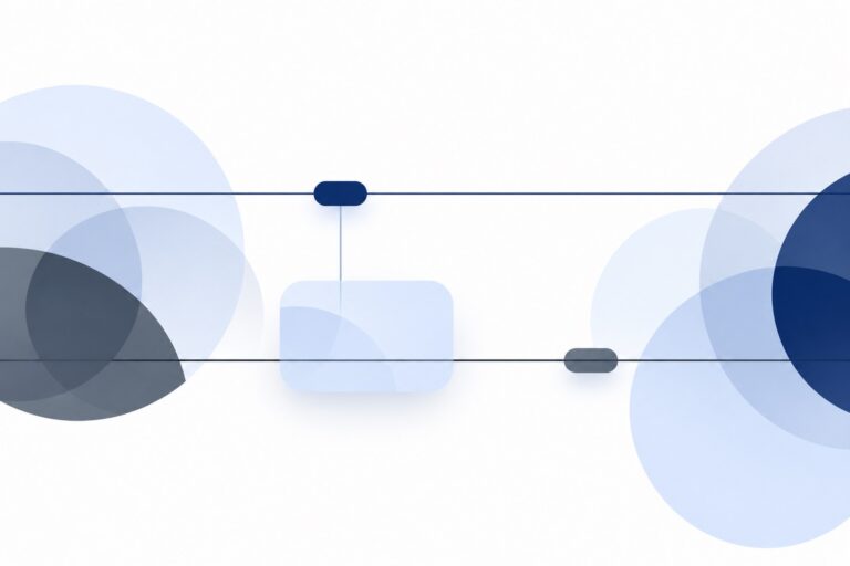 Abstract shapes: a marker fixed on one line while another moves on